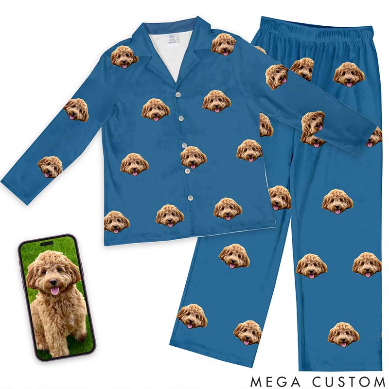 Personalized Pet Lover Pet Face Pajamas
