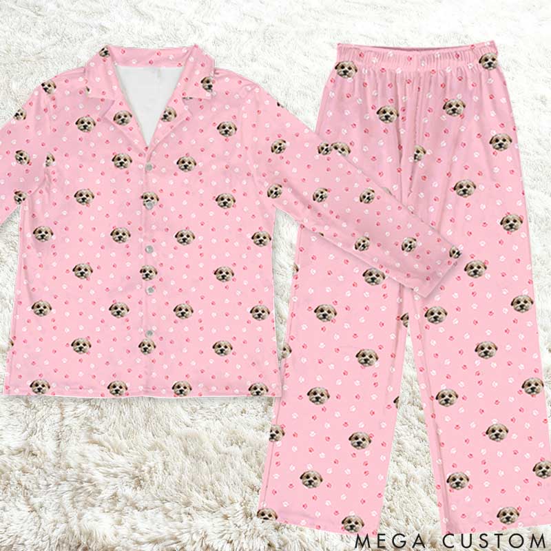 Personalized Pet Lover Pet Face Pajamas