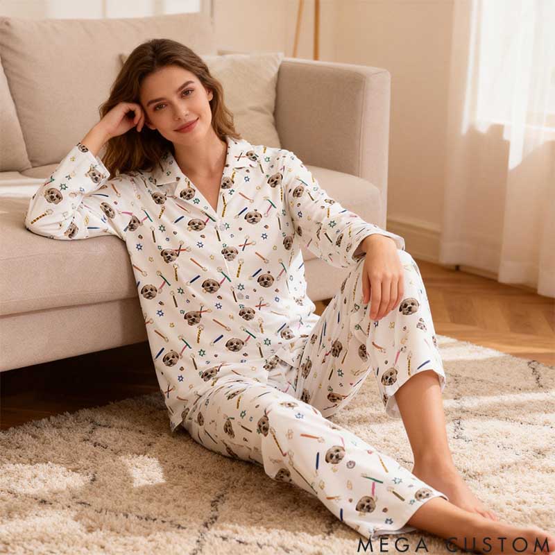Personalized Pet Lover Pet Face Pajamas