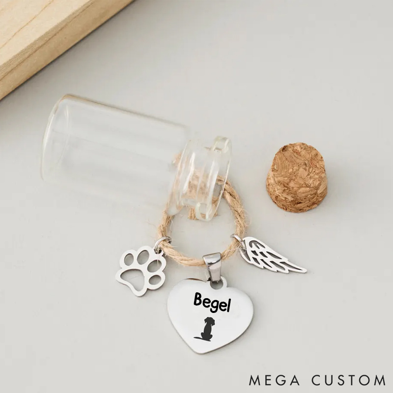 Personalized Pet Lover Pet Fur Keepsake Jar Pet Loss Gifts Dog Cat Memorial Gifts