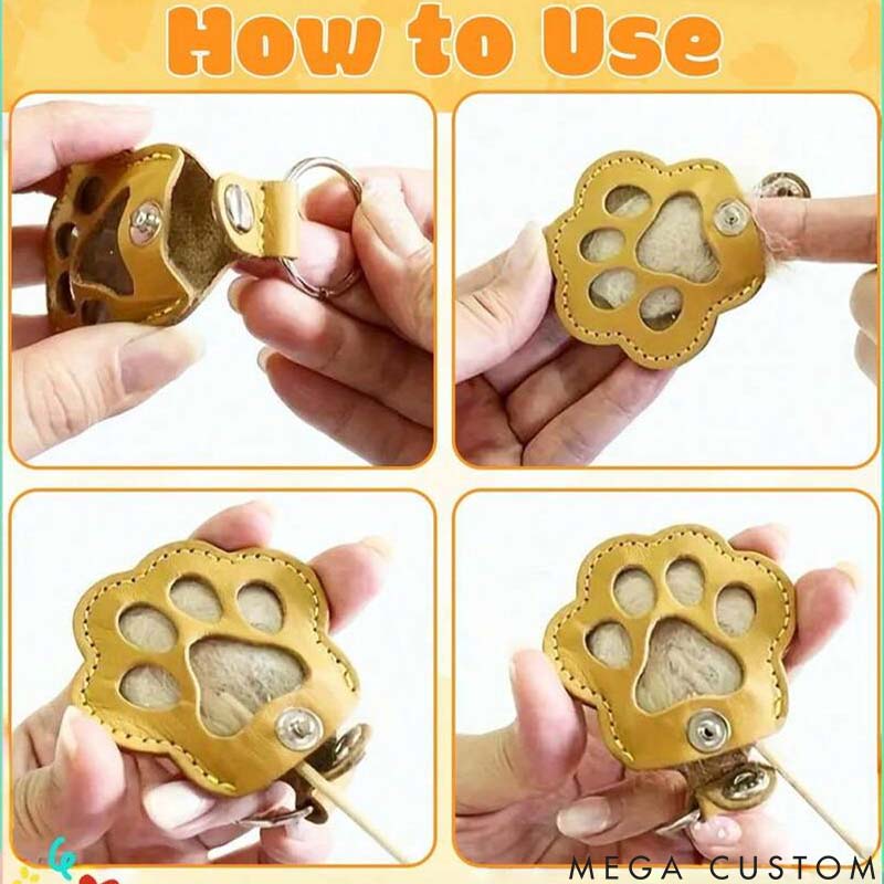 Personalized Pet Lover Pet Hair Collector Keychains