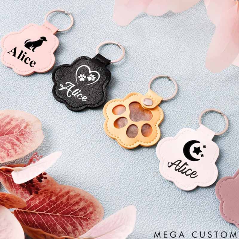 Personalized Pet Lover Pet Hair Collector Keychains