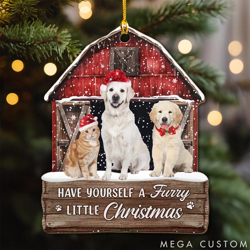 Personalized Pet Lover Pet House Christmas Ornament