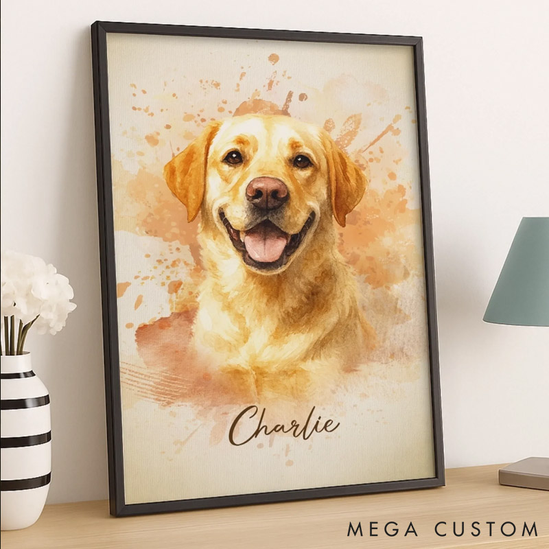 Personalized Pet Lover Pet Memorial Sympathy Gifts for Dogs Pet Portrait
