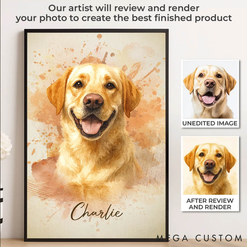Personalized Pet Lover Pet Memorial Sympathy Gifts for Dogs Pet Portrait