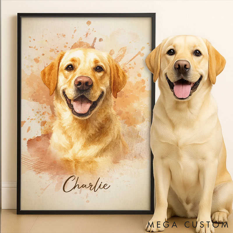 Personalized Pet Lover Pet Memorial Sympathy Gifts for Dogs Pet Portrait