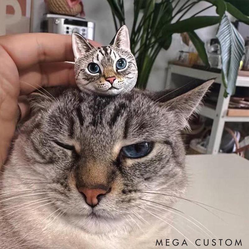 Personalized Pet Lover Pet Photo Dog Cat Plaster Sculpture Car Diffuser