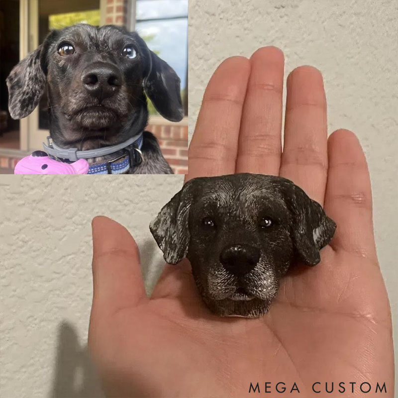 Personalized Pet Lover Pet Photo Dog Cat Plaster Sculpture Car Diffuser