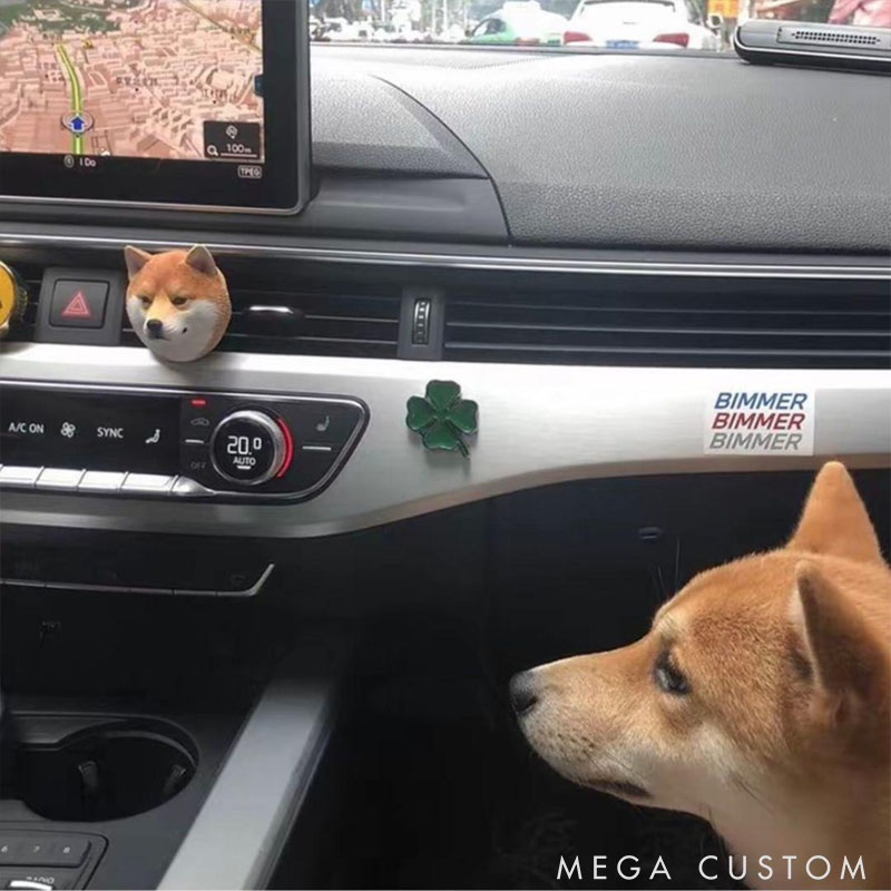 Personalized Pet Lover Pet Photo Dog Cat Plaster Sculpture Car Diffuser