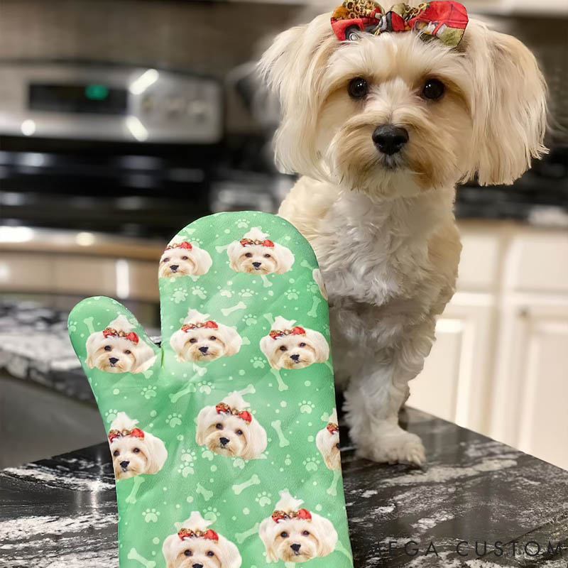 Personalized Pet Lover Pet Photo Put Your Cute Dog on Mittens