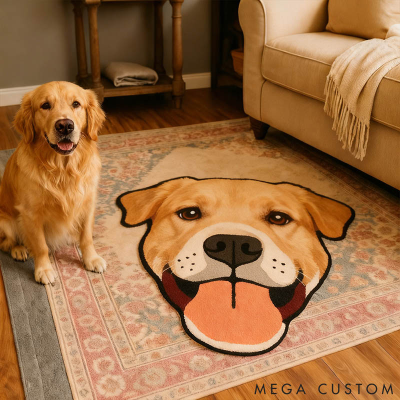 Personalized Pet Lover Pet Portrait Rug Dog Mat Dog Cat Rug