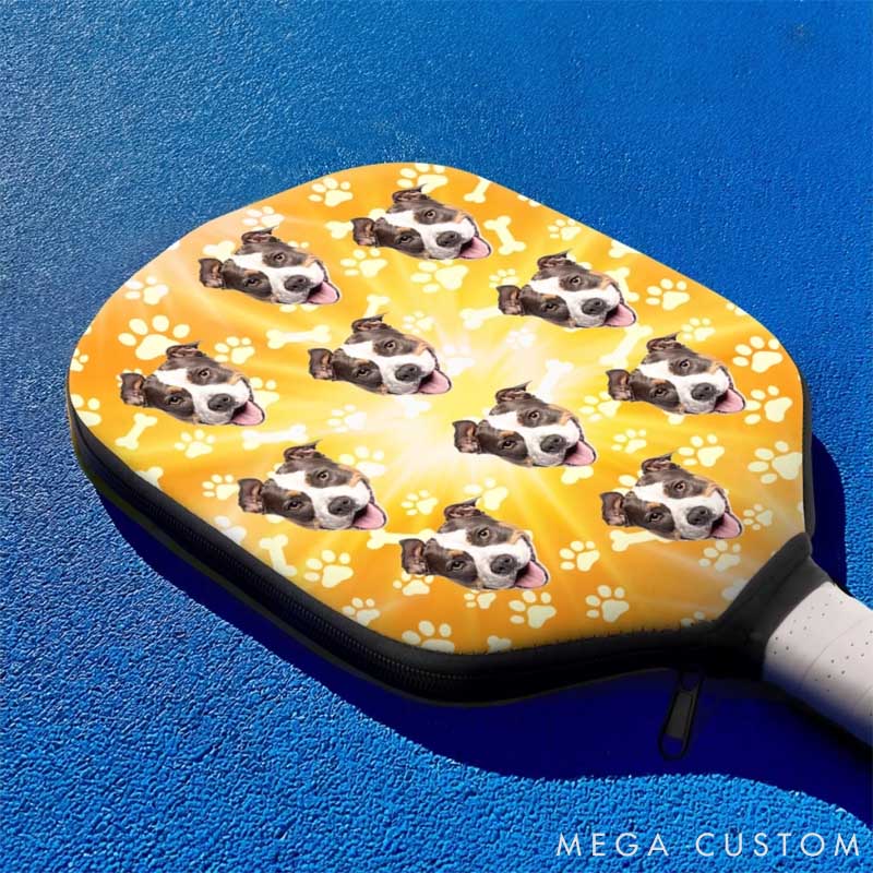 Personalized Pet Lover Photo Pickleball Paddle Cover