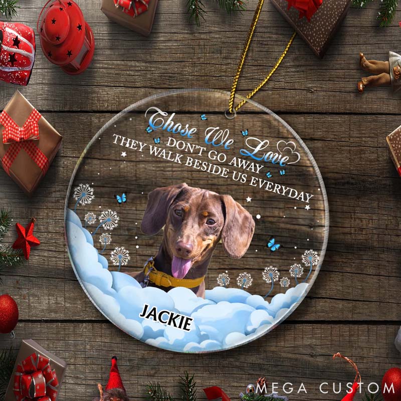 Personalized Pet Lover Photo if Love could have Saved You Ornament
