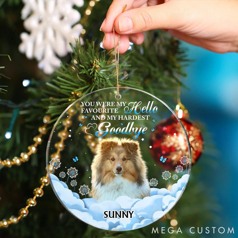 Personalized Pet Lover Photo if Love could have Saved You Ornament