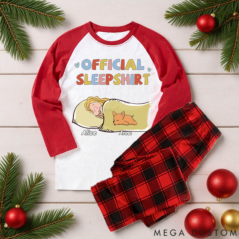 Personalized Pet Lover Sleeping Dog