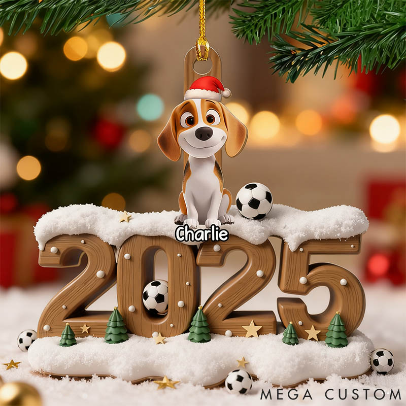 Personalized Pet Lover Soccer Only Them this Year Christmas Ornament