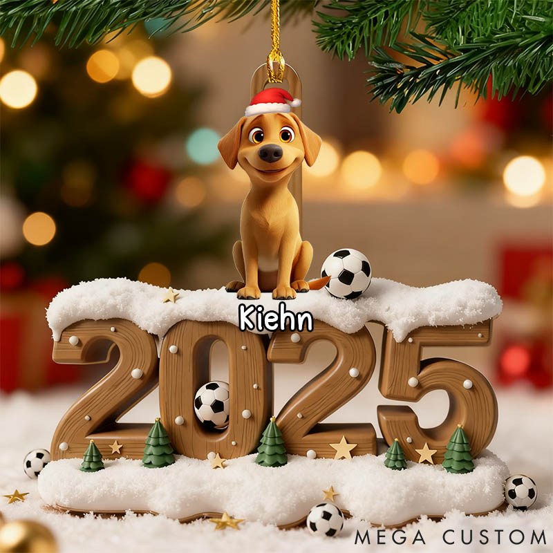 Personalized Pet Lover Soccer Only Them this Year Christmas Ornament