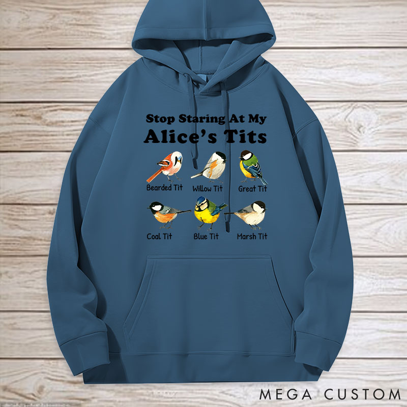 Personalized Pet Lover Stop Staring at My Wife Classic Hoodies