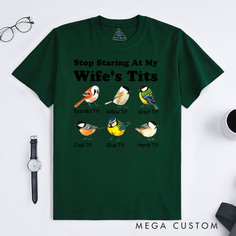 Personalized Pet Lover Stop Staring at My Wife T-Shirt