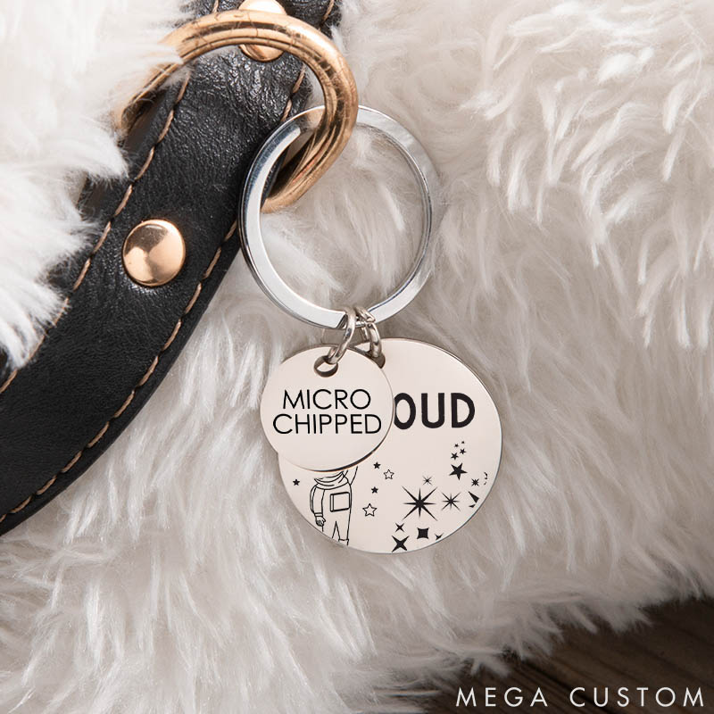 Personalized Pet Lover Stylish and Durable ID Tags for Your Furry Friends Dog Astronaut Tags