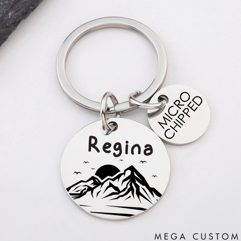 Personalized Pet Lover Stylish and Durable ID Tags for Your Furry Friends Mountain Tags