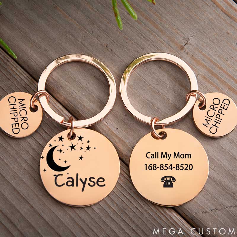 Personalized Pet Lover Stylish and Durable ID Tags for Your Furry Friends Night Sky Tags
