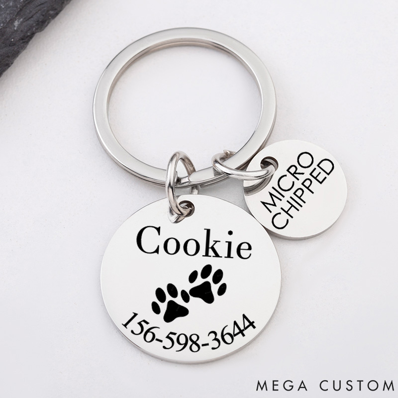Personalized Pet Lover Stylish and Durable ID Tags for Your Furry Friends Paw Tags