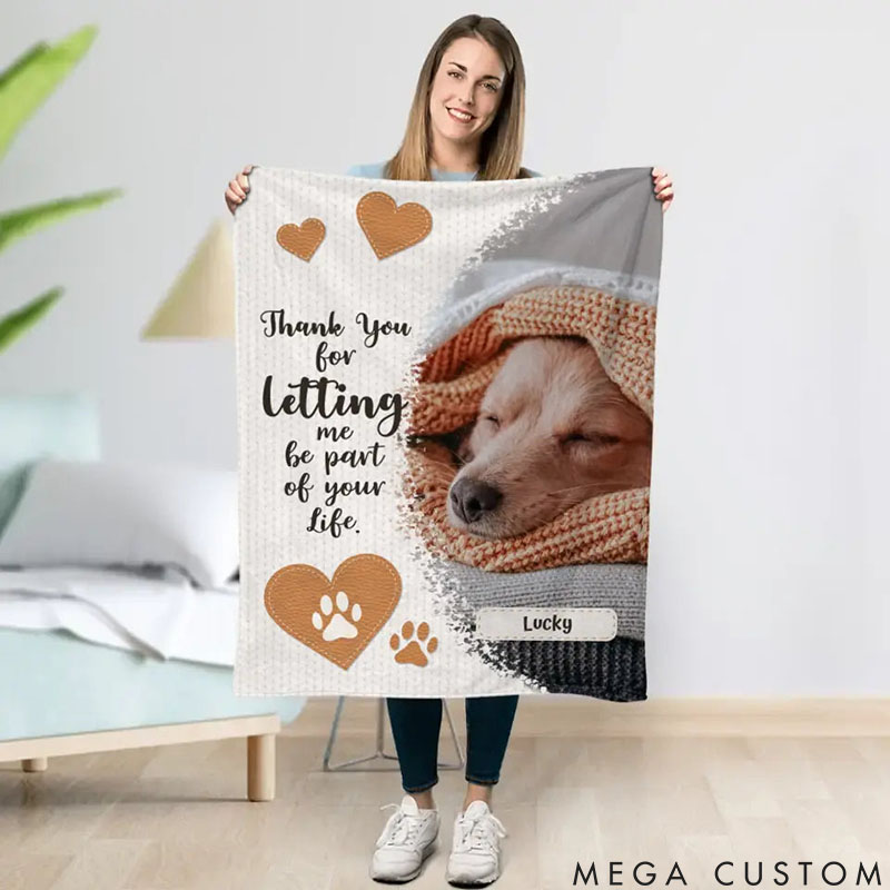 Personalized Pet Lover Thank you Throw Blanket