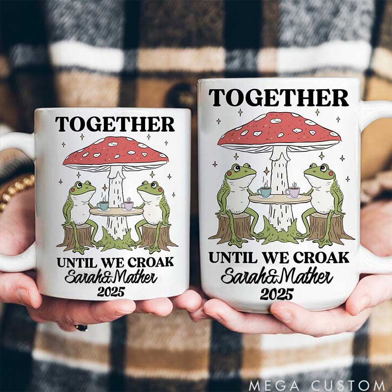 Personalized Pet Lover Together Until We Croak Mugs