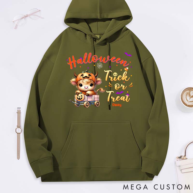 Personalized Pet Lover Trick or Treat Classic Hoodies