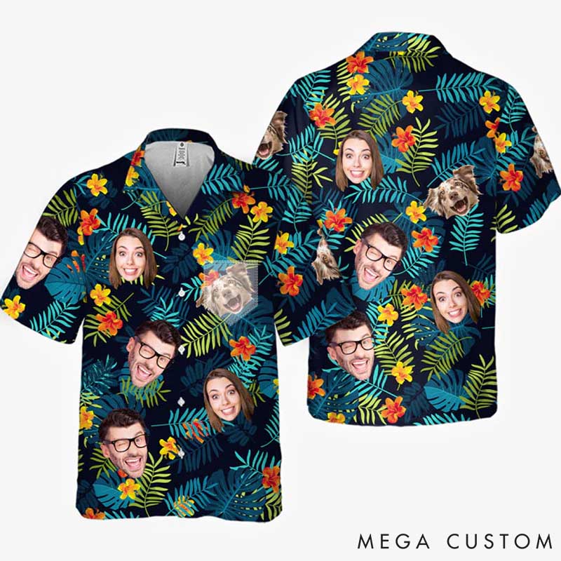 Personalized Pet Lover Tropical Vibes Only Hawaiian Shirt