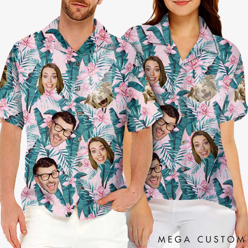 Personalized Pet Lover Tropical Vibes Only Hawaiian Shirt