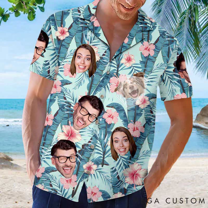 Personalized Pet Lover Tropical Vibes Only Hawaiian Shirt