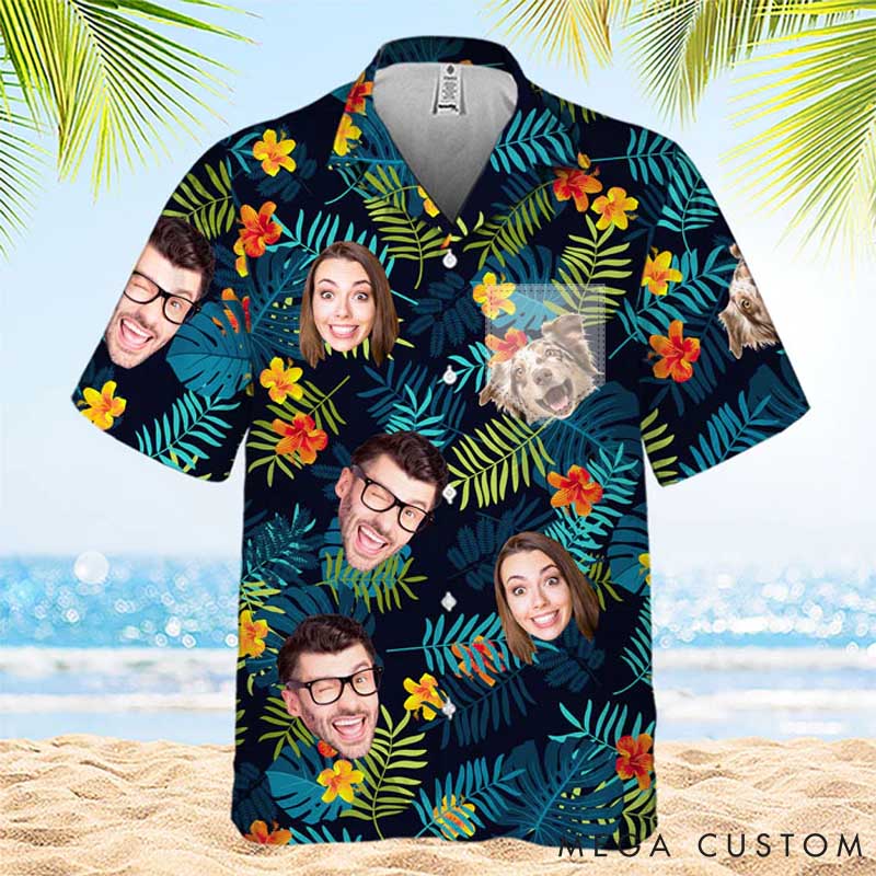Personalized Pet Lover Tropical Vibes Only Hawaiian Shirt