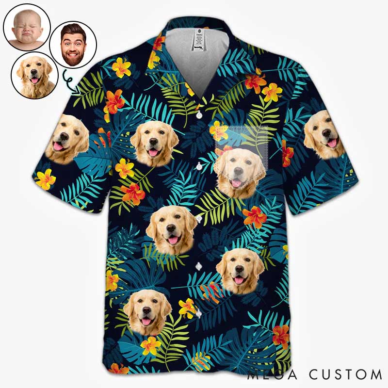 Personalized Pet Lover Tropical Vibes Only Hawaiian Shirt