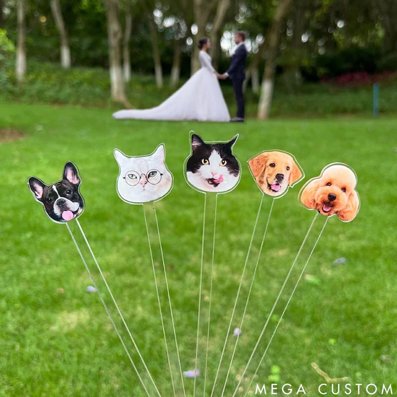 Personalized Pet Lover Watercolor Acrylic Cocktail Stir Sticks