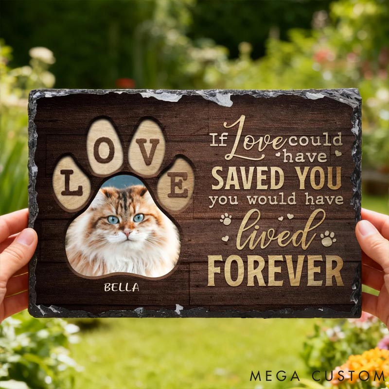 Personalized Pet Lover Wear Resistant Pet Memorial Photo Garden Stone with Name and Title Courtyard Decor 