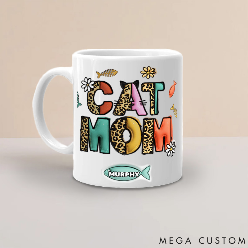 Personalized Pet Lover Yappy Holidays Cat Mom Dog Mom Mugs