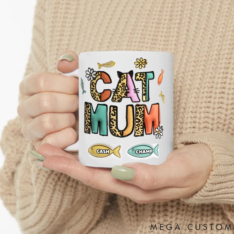 Personalized Pet Lover Yappy Holidays Cat Mom Dog Mom Mugs