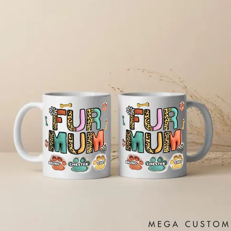 Personalized Pet Lover Yappy Holidays Cat Mom Dog Mom Mugs