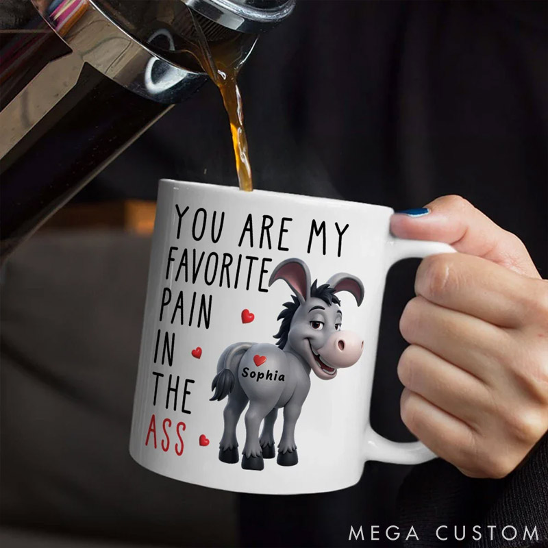 Personalized Pet Lover You Are My Favorite Pain Mug