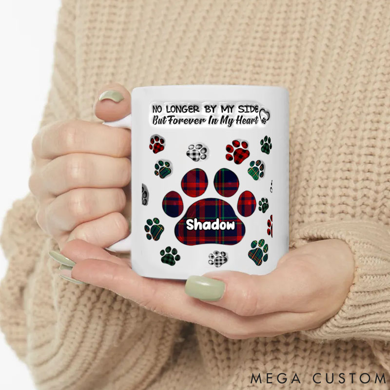 Personalized Pet Lover You Left Paw Prints on My Heart Mugs