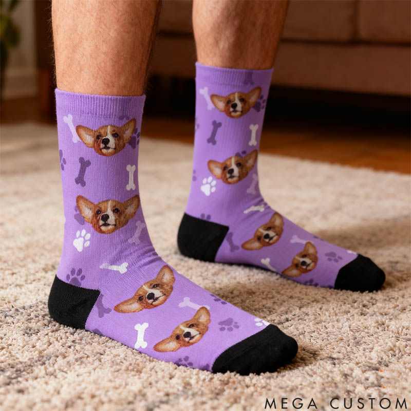 Personalized Pet Lover Your photo Socks