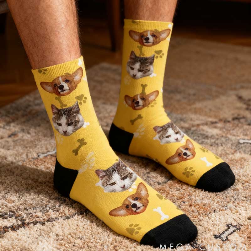 Personalized Pet Lover Your photo Socks