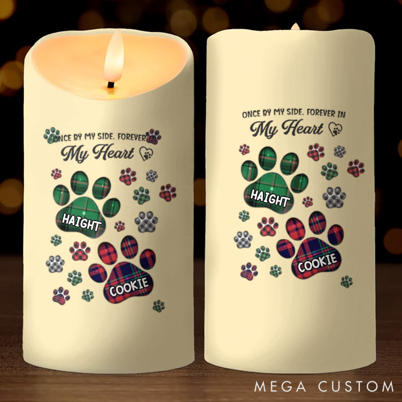 Personalized Pet Lover a Heartbeat at My Feet Candles