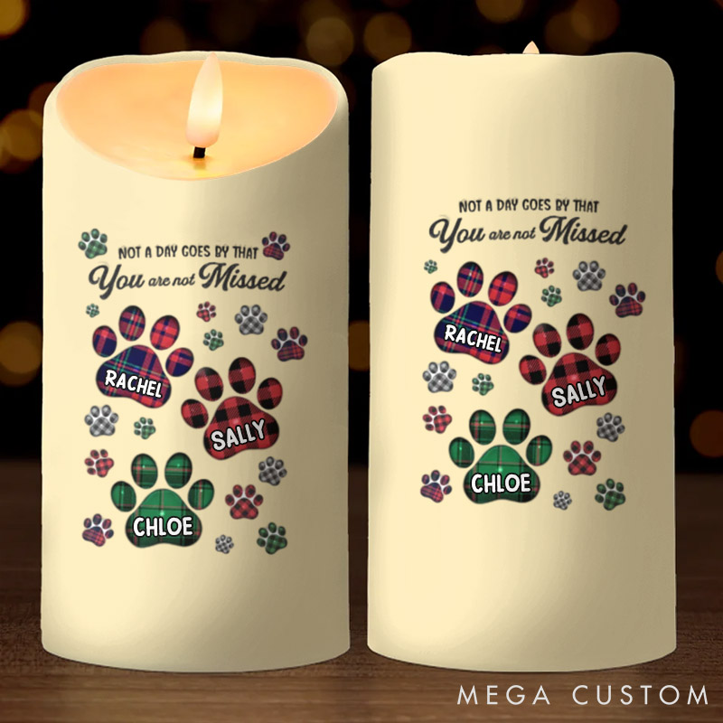 Personalized Pet Lover a Heartbeat at My Feet Candles