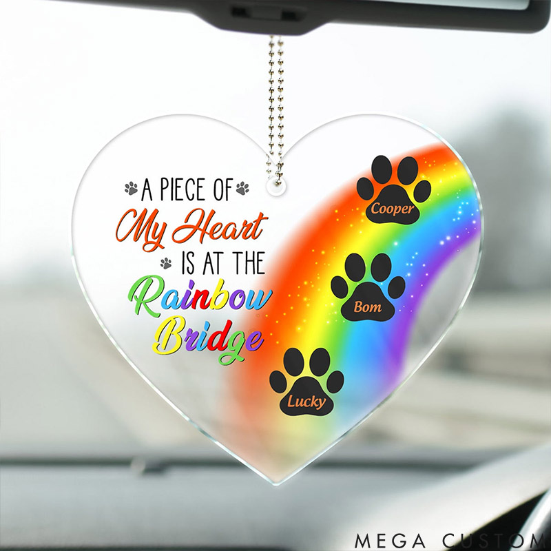 Personalized Pet Lover a Piece of My Heart Christmas Ornament