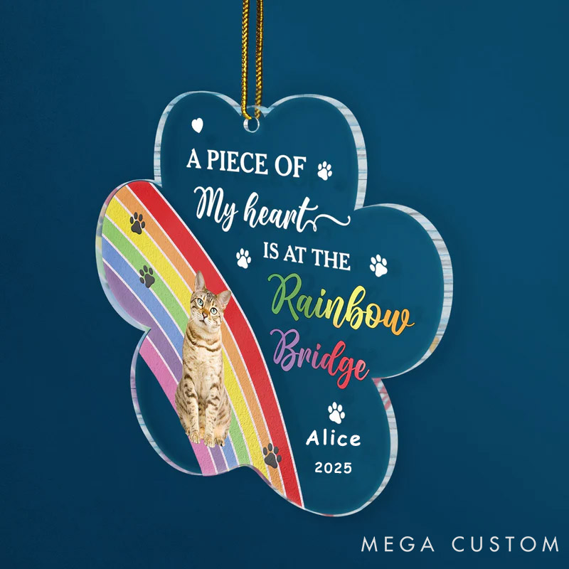 Personalized Pet Lover at the Rainbow Bridge Ornament