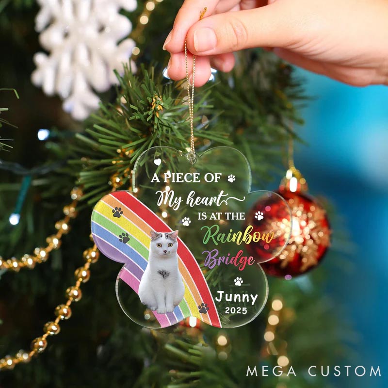 Personalized Pet Lover at the Rainbow Bridge Ornament