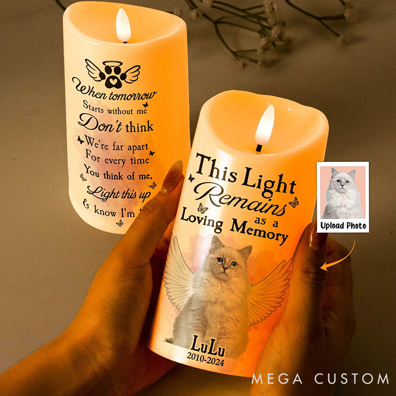 Personalized Pet Lover every Time Miss Me Light this Up and Know I'm Here Candles